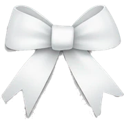 White ribbon sticker
