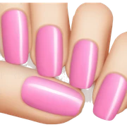 pink nails sticker