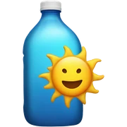 Sun water sticker