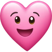 Pink heart sticker