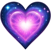 Galaxy heart  sticker