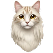 Teary eyed oriental longhair cat sticker