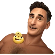 smiling boy in bathtub sticker