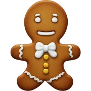 Gingerbread cookie sticker