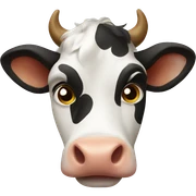 Cow sticker