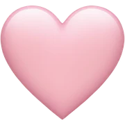 light pink heart  sticker