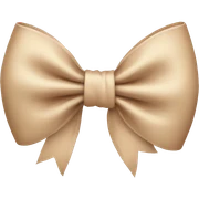 Beige bow sticker