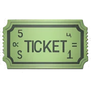 ticket sticker