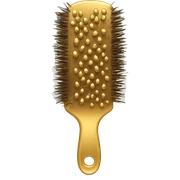 Gold hair brush sticker
