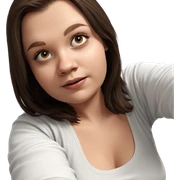 brown-haired girl in white shirt sticker