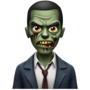 Gangster zombie sticker