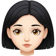 Chica pelo negro  sticker