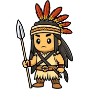 Native American Apache  sticker