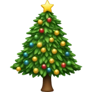 Christmas tree sticker