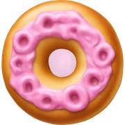Bagel pink  sticker