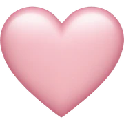 light pink heart  sticker