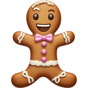 Pastel gingerbread man sticker