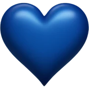 dark blue heart  sticker