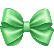 Light green bow sticker