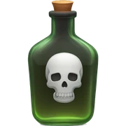 poison bottle sticker