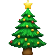 Christmas tree sticker