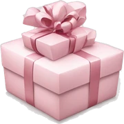 Light pink Christmas gifts under a white Christmas tree  sticker