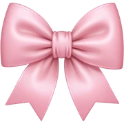Light pink bow sticker