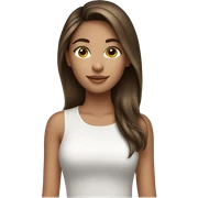 pretty brunette girl with highlights  sticker