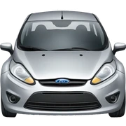 silver ford fiesta sticker
