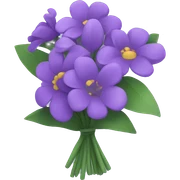 Purple flower bouquet  sticker