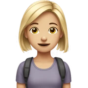 Autistic girl sticker