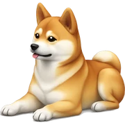 Shiba Inu laying sticker