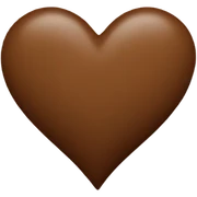 Brown Heart  sticker