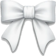 White bow sticker