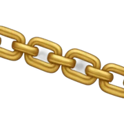 Gold chain sticker