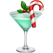 candy cane martini sticker