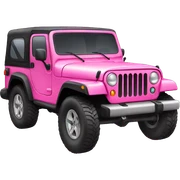 Pink jeep sticker