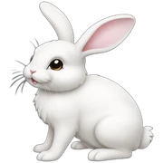 white Bunnie sticker