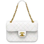 White Chanel bag sticker