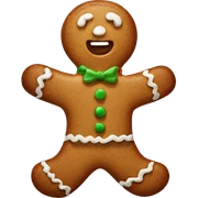 Gingerbread man sticker
