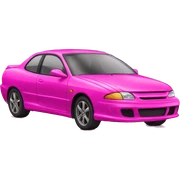 Hot pink car sticker