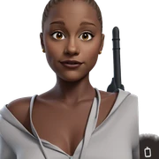dark-skinned girl in hood sticker