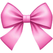 Pink bow sticker