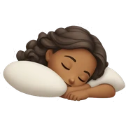Sleeping girl  sticker