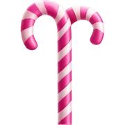 Pink candy cane sticker