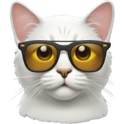 Cat with sunglasses sticker