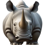 Rhino sticker