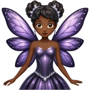 Black fairy  sticker