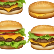 Burger sticker