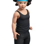girl in black outfit sticker
